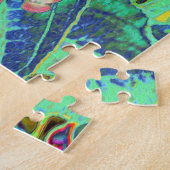 Elegante Korallen und Chartreuse Limelight Hydrang Puzzle (Seite)