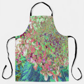 Elegante Korallen und Chartreuse Limelight Hydrang Schürze (Vorderseite)