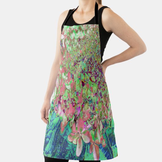 Elegante Korallen und Chartreuse Limelight Hydrang Schürze (InSitu)