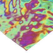 Elegante Korallen und Chartreuse Limelight Hydrang Tischdecke (Schrägansicht)