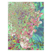 Elegante Korallen und Chartreuse Limelight Hydrang Tischdecke (Vorderseite)