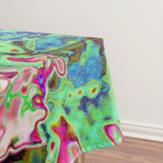 Elegante Korallen und Chartreuse Limelight Hydrang Tischdecke (Beispiel)