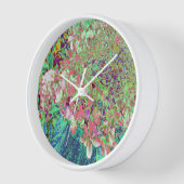 Elegante Korallen und Chartreuse Limelight Hydrang Uhr (Winkel)