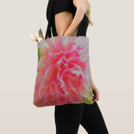 Elegante Korallen und rosa Dekorative Dahlia Tasche