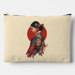 Elegante koreanische Frau in Hanbok-Porträtkunst-L Zubehörtasche