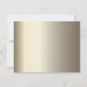 Elegante kostenfreie Getränke, Chic Champagne Glas Einladung (Rückseite)