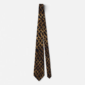 Elegante Krawatte der Männer in Gold und Schwarz"