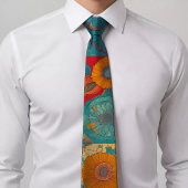Elegante Krawatte mit geometrischen Mustern