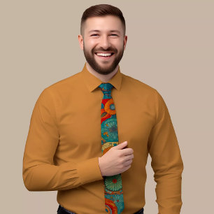 Elegante Krawatte mit geometrischen Mustern