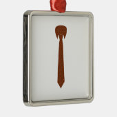 Elegante Krawatte Silbernes Ornament (Rechts)