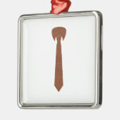 Elegante Krawatte Silbernes Ornament (Links)