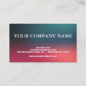 Elegante Kreditkarte Visitenkarte (Rückseite)