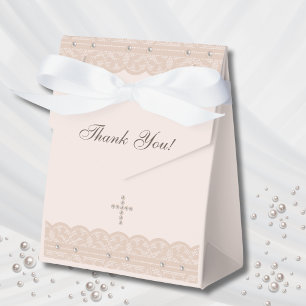 Elegante Kreuz-Taufe Christliche Taufe Geschenkschachtel