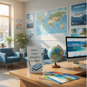 Elegante Kreuzfahrtkarte Business Card Visitenkarte