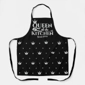 elegante Kronenkronen-Chic-Queen-Küche Schürze (Vorderseite)