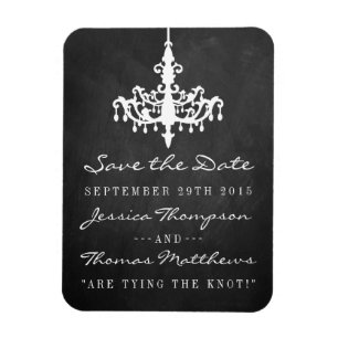 Elegante Kronleuchter-Tafel-Hochzeitskollektion Magnet