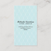 Elegante Kuchen-Bäckerei-Gewohnheit Visitenkarte (Rückseite)