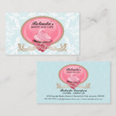 Elegante Kuchen-Bäckerei-Gewohnheit Visitenkarte (Vorne/Hinten)