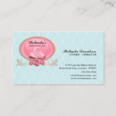 Elegante Kuchen-Bäckerei-Gewohnheit Visitenkarte (Rückseite)
