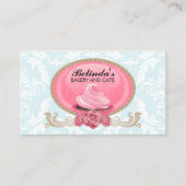Elegante Kuchen-Bäckerei-Gewohnheit Visitenkarte (Vorderseite)