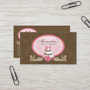 Elegante Kuchen-Bäckerei Visitenkarte