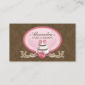 Elegante Kuchen-Bäckerei Visitenkarte (Vorderseite)