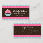 Elegante Kuchen-Bäckerei Visitenkarte (Vorne/Hinten)