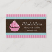 Elegante Kuchen-Bäckerei Visitenkarte (Vorderseite)