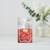 Elegante Kuchen-Bäckerei-Visitenkarten Visitenkarte (Stehend Vorderseite)