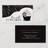 Elegante Kuchen-Visitenkarten Visitenkarte (Vorne/Hinten)
