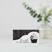 Elegante Kuchen-Visitenkarten Visitenkarte (Stehend Vorderseite)