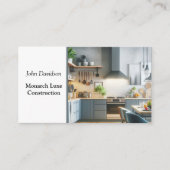 Elegante Küchenumbauung Visitenkarte (Vorderseite)