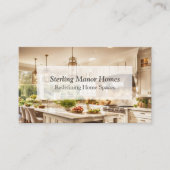 Elegante Küchenumbauung Visitenkarte (Vorderseite)