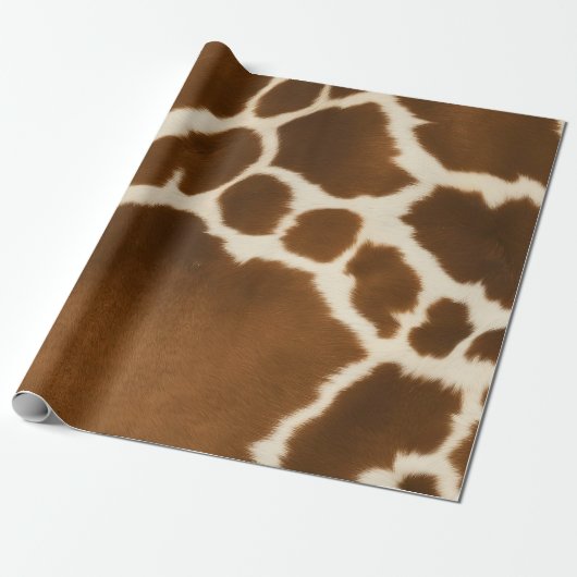 Elegante Kuh Imitate Leather Modern Collection Geschenkpapier (Ungerollt)