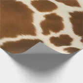 Elegante Kuh Imitate Leather Modern Collection Geschenkpapier (Ecke)