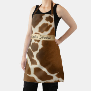 Elegante Kuh Imitate Leather Modern Collection Schürze