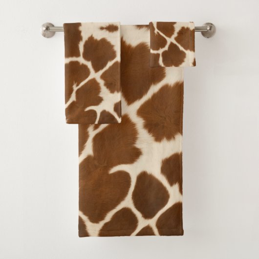 Elegante Kuh Imitate Leather Popular Collection Badhandtuch Set (Insitu)