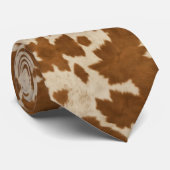 Elegante Kuh Imitate Leather Trendy Collection Krawatte (Gerollt)