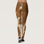 Elegante Kuh Imitate Leather Trendy Collection Leggings (Rückseite)