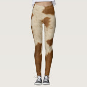 Elegante Kuh Imitate Leather Trendy Collection Leggings (Vorderseite)