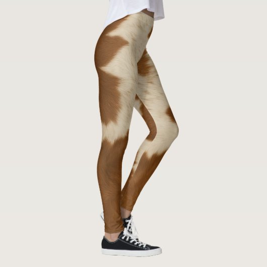 Elegante Kuh Imitate Leather Trendy Collection Leggings (Rechts)