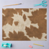 Elegante Kuh Imitate Leather Trendy Collection Seidenpapier (Basteln)