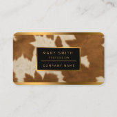 Elegante Kuh Imitate Leather Trendy Collection Visitenkarte (Vorderseite)