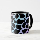 Elegante Kuh Print Multicolor Classic Tasse (VorderseiteRechts)