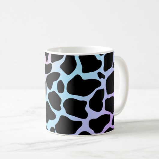 Elegante Kuh Print Multicolor Classic Tasse (VorderseiteRechts)
