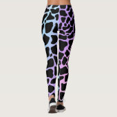 Elegante Kuh Print Multicolor-Leggings Leggings (Rückseite)