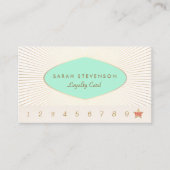 Elegante Kundenloyalty 10 Punch Card Treuekarte (Vorderseite)