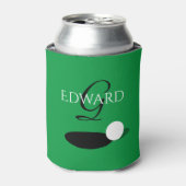 Elegante, kundenspezifische Mongram Golf kann für  Dosenkühler (Kanne Vorderseite)