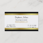 Elegante kundenspezifische Visitenkarte (Rückseite)