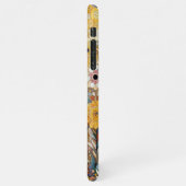 Elegante Kunst Antique Jugendstil Flora iPhone Hülle (Linke Seite)